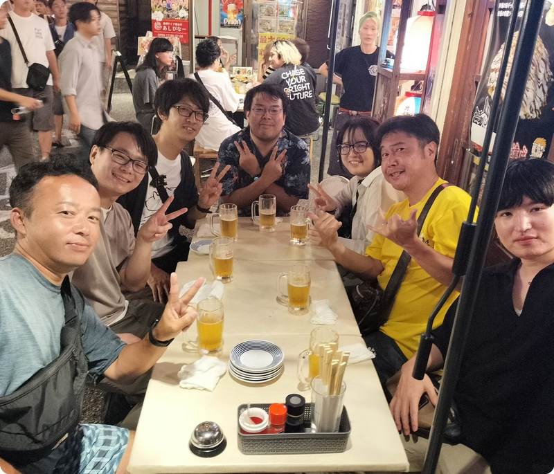夜の那覇で乾杯！